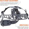 imageErgodyne  60156 Vented Hard Hat with Light Full Brim Style Ratchet Suspension Class C Skullerz 8973LED WhiteHard Hat Full Brim LED Light Type 1 Class C