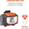 imageErgodyne  60191 Hard Hat Headlamp Skullerz 8981 OrangeMagnetic Headlamp Light