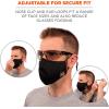 imageErgodyne Skullerz 8800 Two Layer Contoured Face Cover Mask 2XL3XL 3Pack Black1 Count Pack of 3
