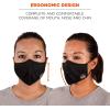 imageErgodyne Skullerz 8800 Two Layer Contoured Face Cover Mask 2XL3XL 3Pack Black1 Count Pack of 3
