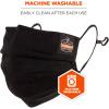 imageErgodyne Skullerz 8801 Two Layer Pleated Face Cover Mask 12Pack Black