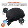 imageErgodyne Skullerz 8948 Mesh Do Rag Bandana and Bump Cap Insert with Enhanced FlexBlack