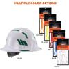 imageErgodyne Skullerz 8961 Reflective Hard Hat Stickers Safety Helmet Strips Hard Hat Accessories Adhesive Sticker Decal KitGreen