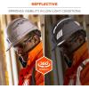 imageErgodyne Skullerz 8961 Reflective Hard Hat Stickers Safety Helmet Strips Hard Hat Accessories Adhesive Sticker Decal KitGreen