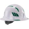 imageErgodyne Skullerz 8961 Reflective Hard Hat Stickers Safety Helmet Strips Hard Hat Accessories Adhesive Sticker Decal KitGreen
