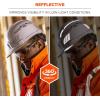 imageErgodyne Skullerz 8961 Reflective Hard Hat Stickers Safety Helmet Strips Hard Hat Accessories Adhesive Sticker Decal KitOrange