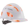 imageErgodyne Skullerz 8961 Reflective Hard Hat Stickers Safety Helmet Strips Hard Hat Accessories Adhesive Sticker Decal KitOrange