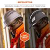 imageErgodyne Skullerz 8961 Reflective Hard Hat Stickers Safety Helmet Strips Hard Hat Accessories Adhesive Sticker Decal KitYellow