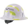imageErgodyne Skullerz 8961 Reflective Hard Hat Stickers Safety Helmet Strips Hard Hat Accessories Adhesive Sticker Decal KitYellow
