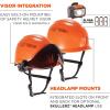imageErgodyne Skullerz 8975LED Vented Safety Helmet with Light Class C Hard Hat 6pt Suspension Padded Sweatband and Top Padding Included OrangeOrange