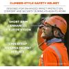imageErgodyne Skullerz 8975LED Vented Safety Helmet with Light Class C Hard Hat 6pt Suspension Padded Sweatband and Top Padding Included OrangeOrange