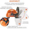 imageErgodyne Skullerz Hard Hat Face Shield Attachment Anti Fog Cap StyleClear