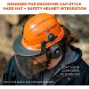 imageErgodyne Skullerz Hard Hat Face Shield Attachment Anti Fog Cap StyleClear