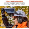 imageErgodyne Skullerz Hard Hat Face Shield Attachment Anti Fog Full BrimSmoke