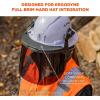 imageErgodyne Skullerz Hard Hat Face Shield Attachment Anti Fog Full BrimSmoke
