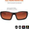 imageErgodyne Skullerz ODIN Safety Glasses Sunglasses Impact Resistant Z871Black Frame  Copper Lens