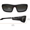 imageErgodyne Skullerz ODIN Safety Glasses Sunglasses Impact Resistant Z871Matte Black Frame  Smoke Lens