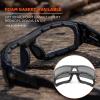 imageErgodyne Skullerz ODIN Safety Glasses Sunglasses Impact Resistant Z871White Frame  Smoke Lens