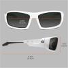 imageErgodyne Skullerz ODIN Safety Glasses Sunglasses Impact Resistant Z871White Frame  Smoke Lens