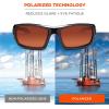 imageErgodyne Skullerz Odin Polarized Safety SunglassesBlack Frame  Polarized Copper Lens