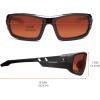 imageErgodyne Skullerz Odin Polarized Safety SunglassesBlack Frame  Polarized Copper Lens
