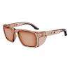 imageErgodyne Skullerz SIXTEN Safety Glasses with Side Shields Anti Fog  Anti Scratch ANSI z871 with Protective Microfiber Eyewear Cleaning ampamp Storage BagTan Lens  Translucent Tan Frame
