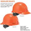 imageHard Hat with Light Cap Style Ratchet Suspension Class E Ergodyne Skullerz 8970LED OrangeOrange