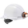 imageHard Hat with Light Cap Style Ratchet Suspension Class E Ergodyne Skullerz 8970LED OrangeWhite