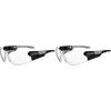 imageErgodyne  59103 Skullerz SAGA Frameless Safety Glasses Anti Fog Clear Lens Matte Black Pack of 2Matte Black Frame  Clear Lens