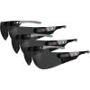 imageErgodyne  59130 Skullerz SAGA Frameless Safety Sunglasses Smoke Lens Matte Black Pack of 3