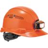 imageErgodyne  60146 Vented Hard Hat with Light Cap Style Ratchet Suspension Class C Skullerz 8972LED WhiteOrange