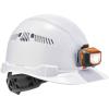 imageErgodyne  60146 Vented Hard Hat with Light Cap Style Ratchet Suspension Class C Skullerz 8972LED WhiteWhite