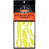 imageErgodyne Skullerz 8961 Reflective Hard Hat Stickers Safety Helmet Strips Hard Hat Accessories Adhesive Sticker Decal KitYellow