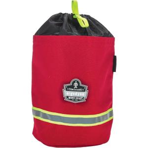 imageErgodyne  13081 Arsenal 5080L Firemans SCBA Respirator Firefighter Mask Bag for air pack with Fleece Lining RedUnlined