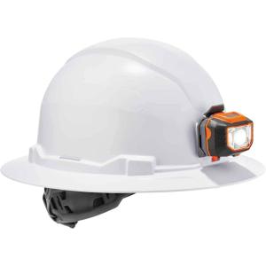 imageErgodyne  60152 Hard Hat with Light Full Brim Ratchet Suspension Class E Skullerz 8971LEDWhiteHard Hat Full Brim LED Light Type 1  Class E