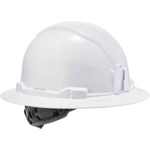imageErgodyne  60152 Hard Hat with Light Full Brim Ratchet Suspension Class E Skullerz 8971LEDWhiteHard Hat Full Brim Type 1 Class E