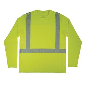imageErgodyne Chill Its 6688 Hi Vis Reflective Shirt Class 2 Cooling Sun Shirt with UV ProtectionLime