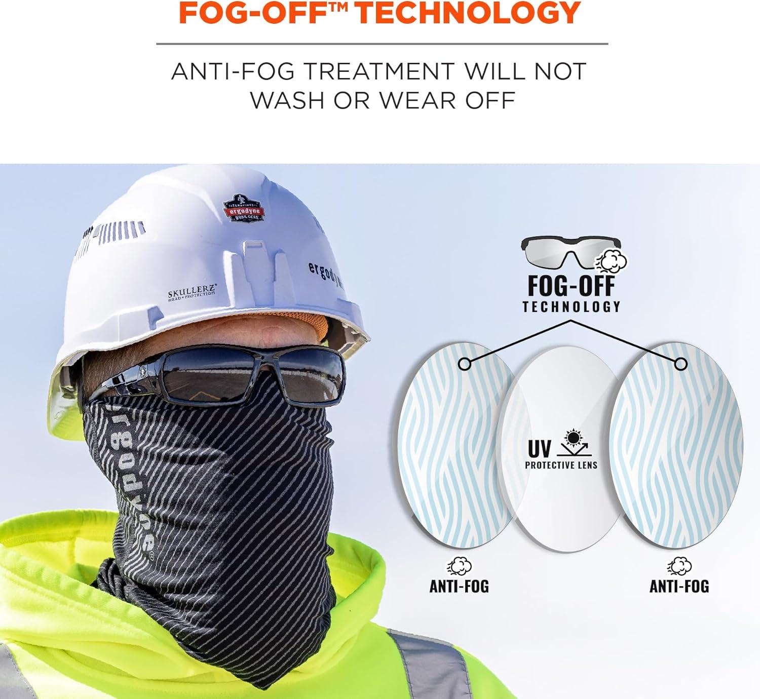 imageErgodyne Skullerz ODIN Anti Fog Safety GlassesSmoke Lens  Matte Gray Frame