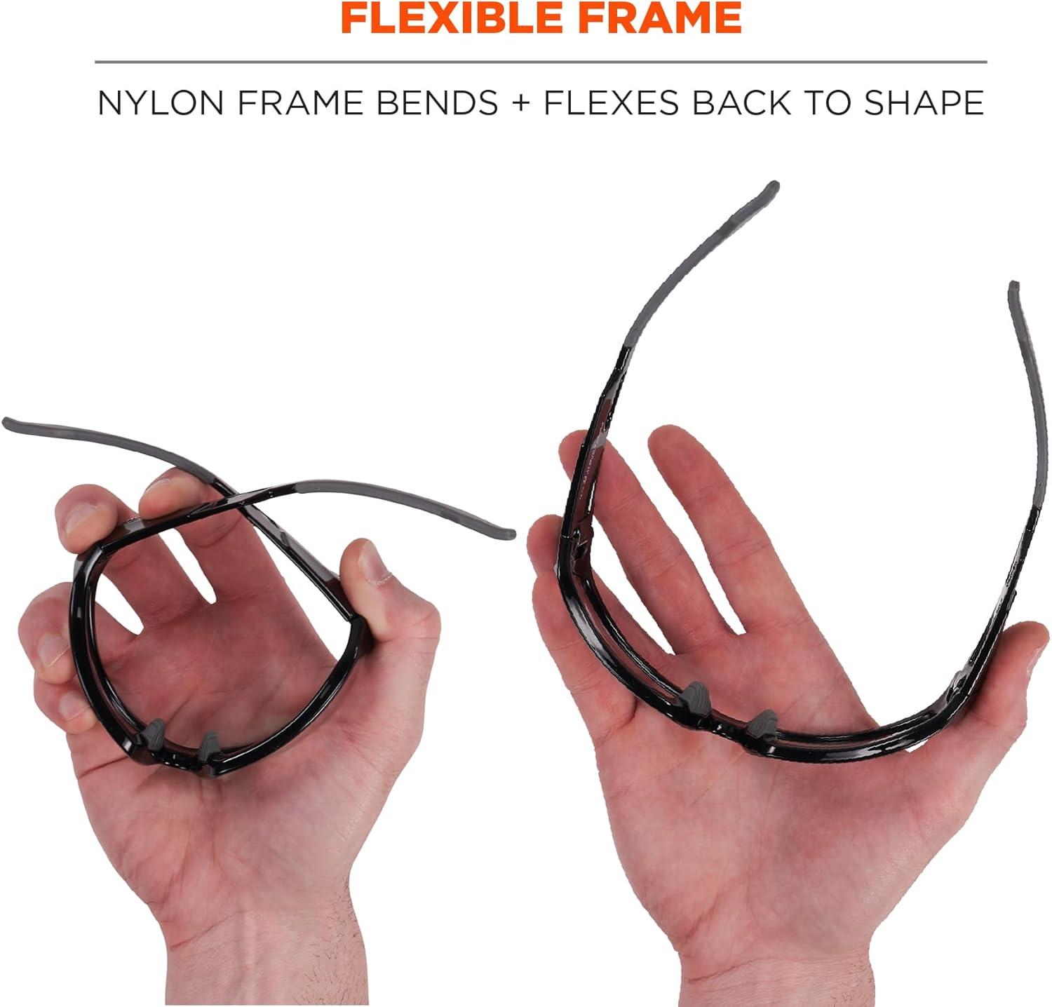 imageErgodyne Skullerz ODIN Anti Fog Safety GlassesSmoke Lens  Matte Gray Frame