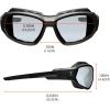 imageErgodyne  56033 Skullerz Loki Convertible AntiFog Safety Sunglasses Smoke Lens Includes Gasket and Strap to Convert to Goggle Antifog Smoke Lens Black FrameAntifog IndoorOutdoor Lens  Black Frame