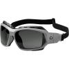imageErgodyne  56033 Skullerz Loki Convertible AntiFog Safety Sunglasses Smoke Lens Includes Gasket and Strap to Convert to Goggle Antifog Smoke Lens Black FrameAntifog Smoke Lens  Gray Frame