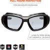 imageErgodyne  56033 Skullerz Loki Convertible AntiFog Safety Sunglasses Smoke Lens Includes Gasket and Strap to Convert to Goggle Antifog Smoke Lens Black FrameAntifog IndoorOutdoor Lens  Black Frame