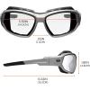 imageErgodyne  56033 Skullerz Loki Convertible AntiFog Safety Sunglasses Smoke Lens Includes Gasket and Strap to Convert to Goggle Antifog Smoke Lens Black FrameAntifog Clear Lens  Gray Frame