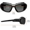 imageErgodyne  56033 Skullerz Loki Convertible AntiFog Safety Sunglasses Smoke Lens Includes Gasket and Strap to Convert to Goggle Antifog Smoke Lens Black FrameAntifog Smoke Lens  Black Frame