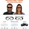 imageErgodyne  56033 Skullerz Loki Convertible AntiFog Safety Sunglasses Smoke Lens Includes Gasket and Strap to Convert to Goggle Antifog Smoke Lens Black FrameAntifog Smoke Lens  Black Frame