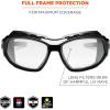 imageErgodyne Skullerz LOKI Convertible Safety Spoggles Includes Foam Gasket and Strap to Convert to Goggle ANSI z871Clear Lens  Black Frame