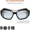 imageErgodyne Skullerz LOKI Convertible Safety Spoggles Includes Foam Gasket and Strap to Convert to Goggle ANSI z871IndoorOutdoor Lens  Black Frame