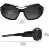 imageErgodyne Skullerz LOKI Convertible Safety Spoggles Includes Foam Gasket and Strap to Convert to Goggle ANSI z871Smoke Lens  Black Frame