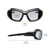 imageErgodyne Skullerz Loki Convertible Anti Scratch Safety Spoggles GlassesIncludes Gasket and Strap to Convert to Goggle Anti FogInOutdoor Lens