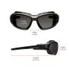 imageErgodyne Skullerz Loki Convertible Anti Scratch Safety Spoggles GlassesIncludes Gasket and Strap to Convert to Goggle Anti FogSmoke Lens